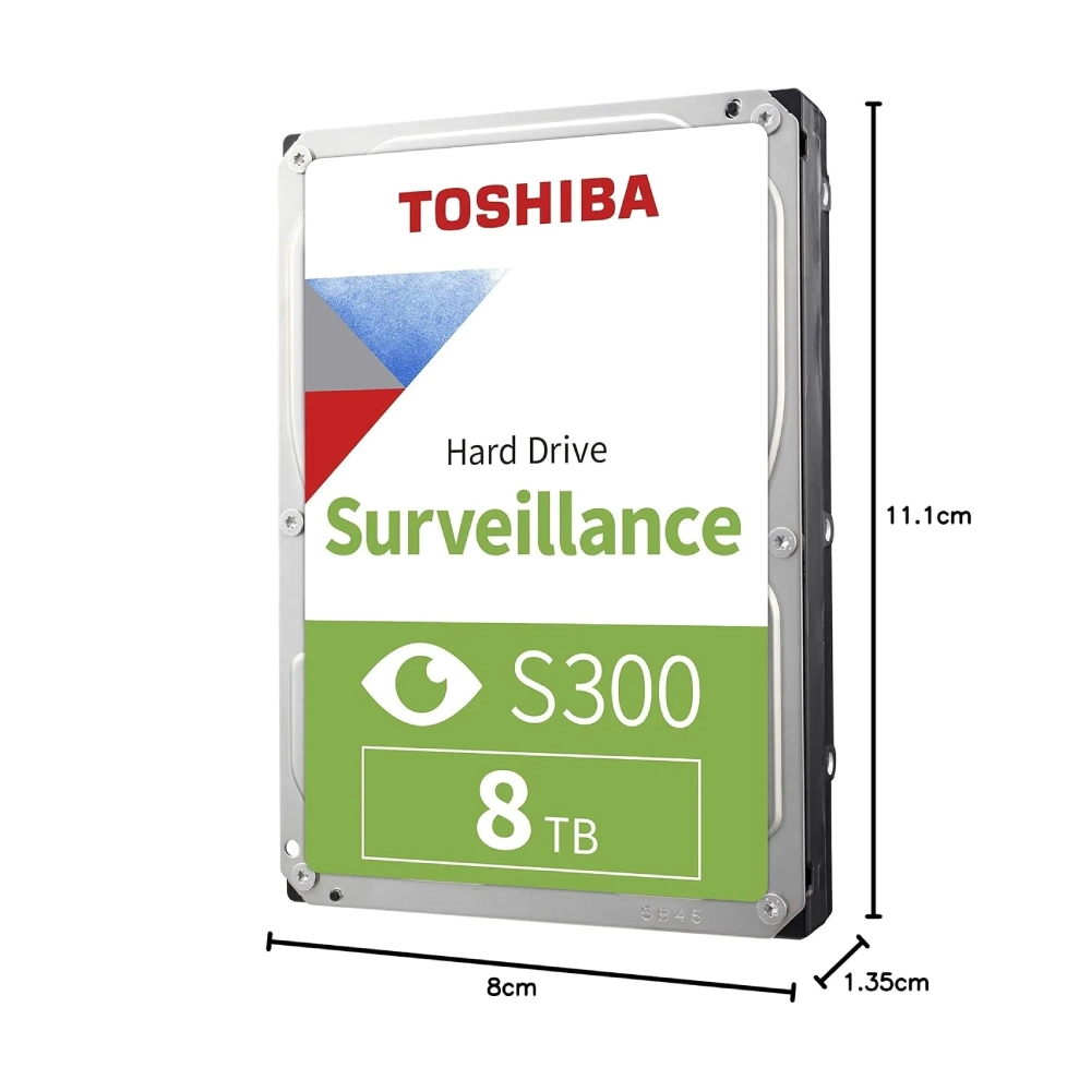 Toshiba Surveillance Hard Disk 8TB SATA 3.5 Inch view 3
